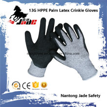 13G 3/4 Latex Crinkle Coated Cut Resistant Sicherheit Arbeitshandschuh